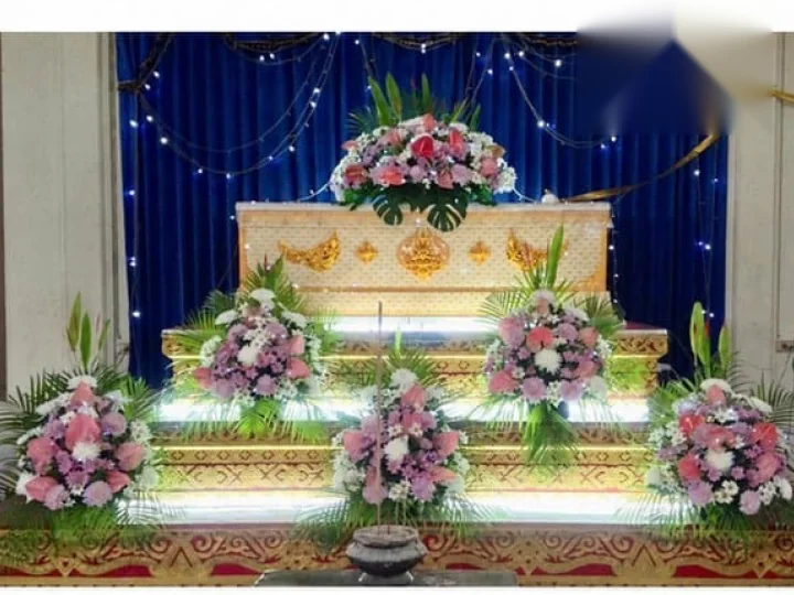 ผลงานจัดดอกไม้งานศพ งานศพจริง Funeral Decor