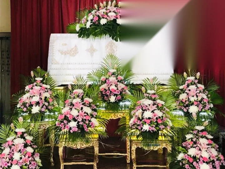 ผลงานจัดดอกไม้งานศพ งานศพจริง Funeral Decor