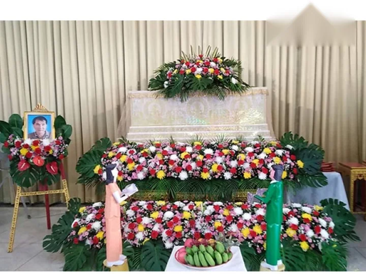 ผลงานจัดดอกไม้งานศพ งานศพจริง Funeral Decor