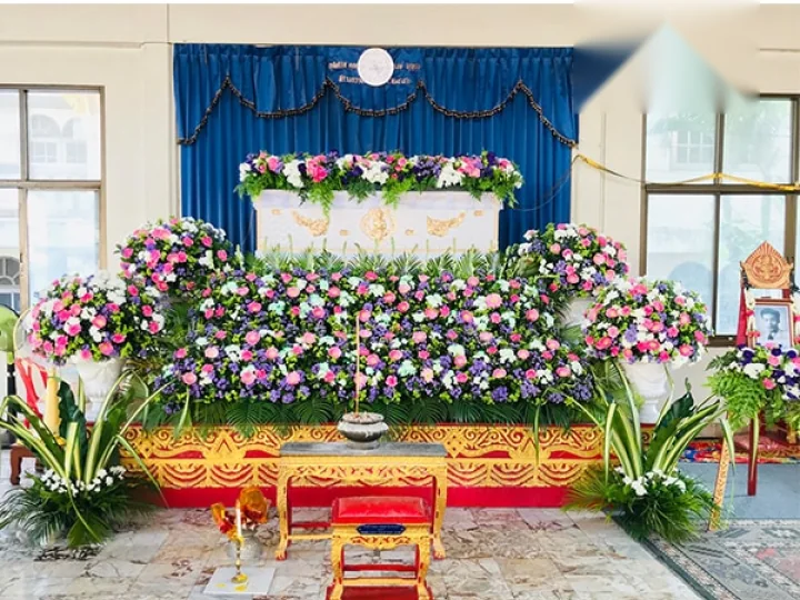 ผลงานจัดดอกไม้งานศพ งานศพจริง Funeral Decor