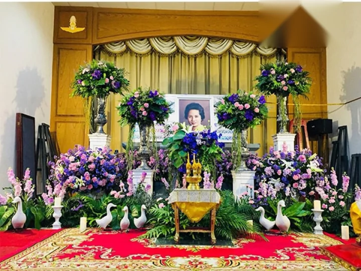 ผลงานจัดตกแต่งศาลาวัด จริง Funeral Decor
