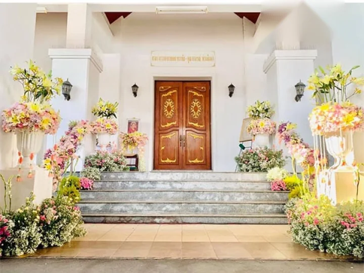 ผลงานจัดดอกไม้งานศพ งานศพจริง Funeral Decor