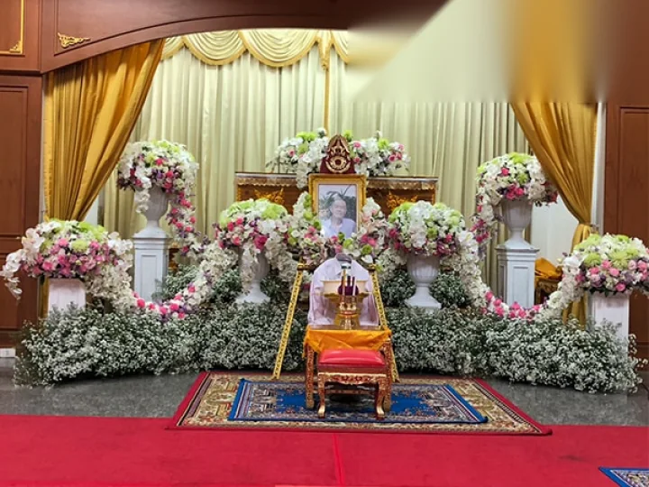 ผลงานจัดดอกไม้งานศพ งานศพจริง Funeral Decor