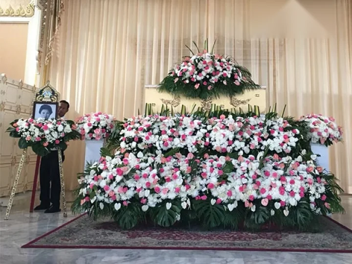 ผลงานจัดดอกไม้งานศพ งานศพจริง Funeral Decor