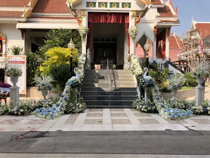 ผลงานจัดดอกไม้งานศพ งานศพจริง Funeral Decor