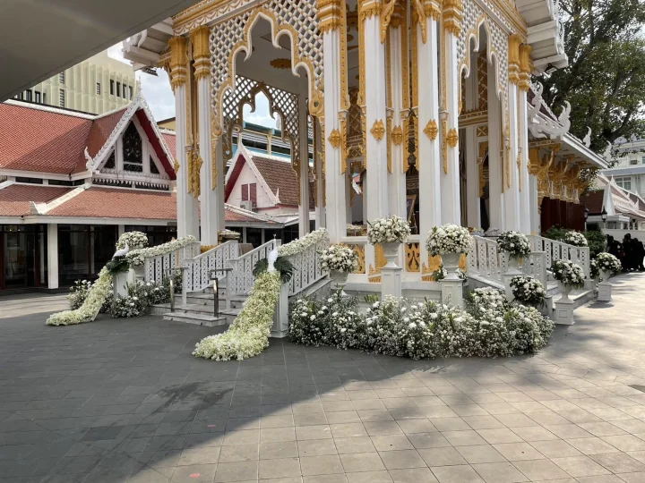 ผลงานจัดดอกไม้งานศพ งานศพจริง Funeral Decor