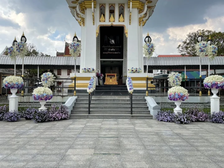 ผลงานจัดดอกไม้งานศพ งานศพจริง Funeral Decor