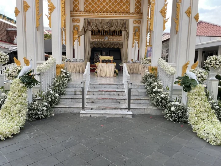 ผลงานจัดดอกไม้งานศพ งานศพจริง Funeral Decor
