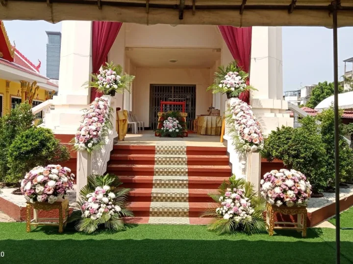 ผลงานจัดดอกไม้งานศพ งานศพจริง Funeral Decor