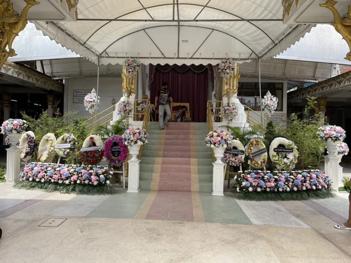 ผลงานจัดดอกไม้งานศพ งานศพจริง Funeral Decor
