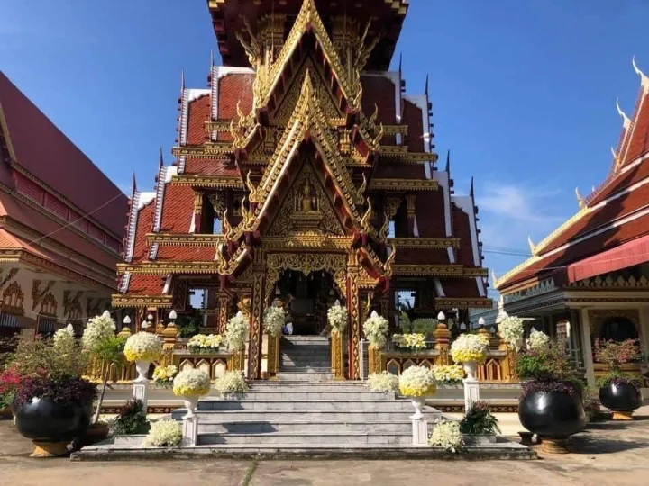 ผลงานจัดดอกไม้หน้าเมรุ งานศพจริง Funeral Decor