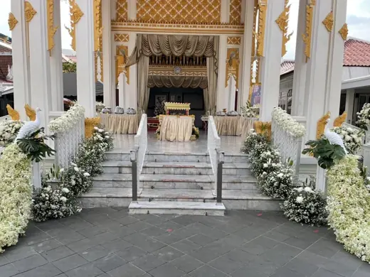 แบบหน้าเมรุ ครบวงจร จัดดอกไม้งานศพ กรุงเทพ