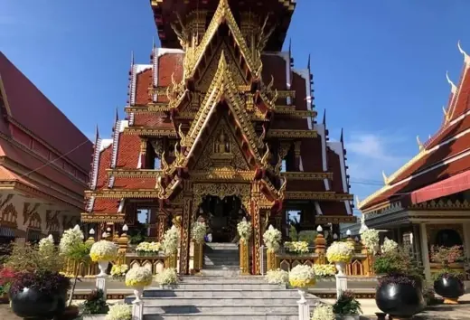 ผลงานจัดดอกไม้หน้าโลงจริง Funeral Decor