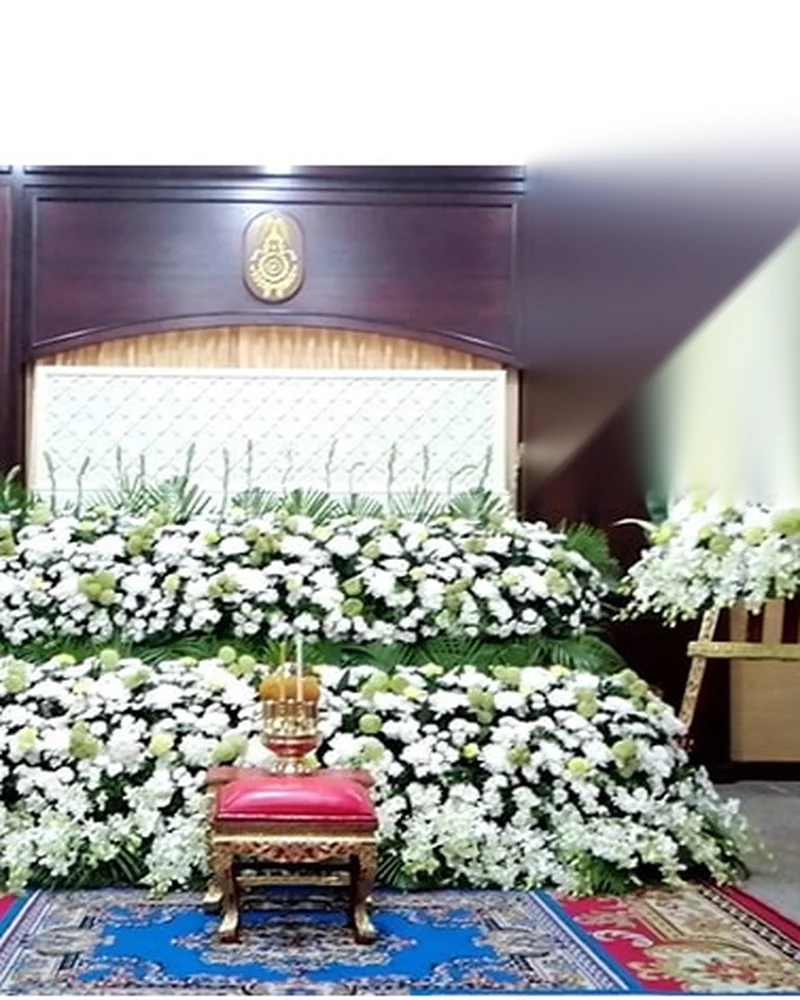 ดอกไม้หน้าศพ ชุดปทุมมาศ นิรันดร์ จัดดอกไม้งานศพ กรุงเทพ