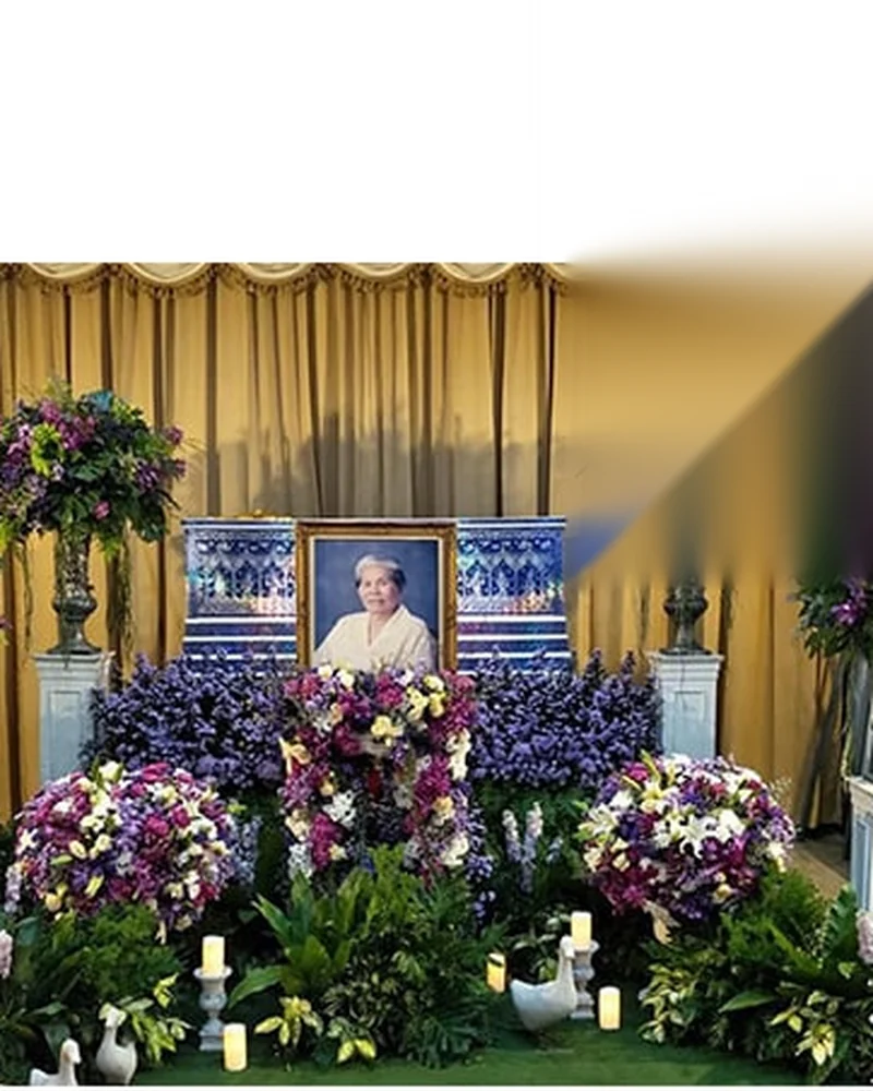 ดอกไม้หน้าศพ ชุดขวัญเรือน สงบ จัดดอกไม้งานศพ กรุงเทพ
